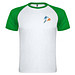 Indianapolis T-Shirt Unisex aus recyceltem Material, weiß / farngrün, S