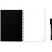INFINITEBOOK PLAIN A5. "Infinitebook" mit flexiblem Einband und 15 unlinierten Whiteboard Seiten, Schwarz