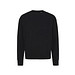 Iqoniq Kruger Relax-Rundhals-Sweater aus recycelt. Baumwolle, schwarz, L