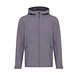 Iqoniq Makalu Herren Softshelljacke aus recyceltem Polyester, vulcano heather grey, M