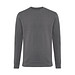 Iqoniq Zion Rundhals-Sweater aus recycelter Baumwolle, anthrazit