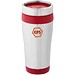 Isolierbecher Trend, 400 ml, silber/rot