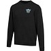 Jasper 280 g/m² Pullover mit Rundhalsausschnitt aus recycelter Bio Baumwolle (OCS), unisex, schwarz, 3XL