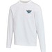 Jasper 280 g/m² Pullover mit Rundhalsausschnitt aus recycelter Bio Baumwolle (OCS), unisex, weiss, 3XL