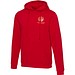 Jasper 280 g/m² Kapuzenpullover Unisex, rot, 4XS
