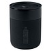 Java 330 ml Keramikbecher mit Silikonhülle und Kunststoffdeckel, schwarz