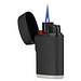 Jet-Flame Feuerzeug Rubber, schwarz