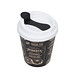 Kaffeebecher PremiumPlus small, 250 ml, schwarz/weiß