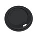 Kaffeebecher ToGo mit Deckel, 100 ml, schlichtes schwarz