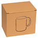 Kaffeetasse aus Keramik, 300ml, rot