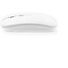 KHAN. Wireless Maus mit 500mAh Akku aus recyceltes ABS (100% rABS), Weiß