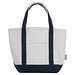 Kleine Tragetasche aus recycelter Baumwolle , beige