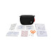 Kleines Erste-Hilfe-Set in RCS recycelter Nubuk-PU Tasche, schwarz