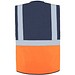Korntex® Comfort Warnweste Hamburg, Multifunktional, L, Marineblau / Signal-Orange