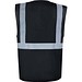 Korntex® Comfort Warnweste Hamburg, Multifunktional, M, Schwarz