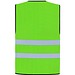 Korntex® Warnweste Comfort-Fit Soltau, Schwarzer Saum, L/XL, Neongrün