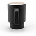 KUERTEN. Keramikbecher mit matter Oberfläche 330 ml, Schwarz