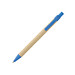 Druckkugelschreiber aus Papier, blaue Mine, blau