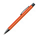 Kunststoff-Kugelschreiber "Galway" mit Clip aus Metall, blaue Mine, orange