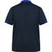 Kurzarm-Poloshirt Samurai in Farbkombination, S, navy/royalblau