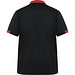 Kurzarm-Poloshirt Samurai in Farbkombination, S, schwarz/rot
