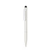 Kymi Stift mit Stylus aus RCS recyceltem Aluminum, weiß