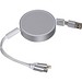 Ladekabel aus recyceltem Aluminium Ostend,silbergrau