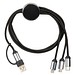 Ladekabel mit Leuchtfunktion , schwarz