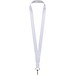 Lana Sublimation Lanyard aus recyceltem PET Kunststoff, weiss, 20mm