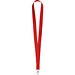 LARIAT. Lanyard aus Polyester mit 20mm Breite, Rot