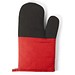 LAWSON. Ofenhandschuh aus 100 % Baumwolle mit Silikon auf einer Seite, Rot