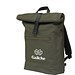 Lennon Roll-Top Recycled PU Backpack Rucksack, Dunkelgrün