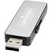 Light Up USB Stick mit weißem Licht, schwarz, 16GB