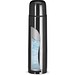 LUKA. Thermosflasche aus Edelstahl mit 500 ml Fassungsvermögen, Schwarz