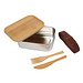 Lunchbox ECO TASTE,braun, silber