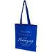 Madras Blend 140 g/m² Tragetasche aus GRS-recycelter Baumwolle 7L, royalblau