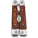 MAGNUM. Multifunktionswerkzeugset aus Edelstahl mit Holzdetails, Natur - dunkel