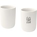 Male 350 ml Keramiktassen – 2er-Set, weiss