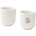Male 90 ml Keramik Espressotassen – 2er Set, weiss