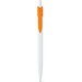 MARS. Kugelschreiber aus ABS mit farbigem Clip, Orange