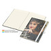 Geiger-Notes Match-Book Creme Bestseller Notizbuch A4 Cover-Star gloss, inkl. Druck, weiß
