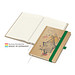 Geiger-Notes Match-Book Creme Bestseller Notizbuch Natura braun A5, inkl. Druck, grün