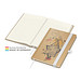 Geiger-Notes Match-Book Creme Bestseller Notizbuch Natura braun A5, inkl. Druck, weiß