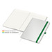 Geiger-Notes Match-Book green+blue Notizbuch A4 Cover-Star Recycling-Matt, inkl. Druck auf Einband, grün