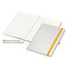 Geiger-Notes Match-Book green+blue Notizbuch A4 Natura Recycling, inkl. Druck, gelb