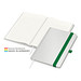 Geiger-Notes Match-Book green+blue Notizbuch A5 Cover-Star Recycling-Matt, inkl. Druck auf Einband, grün