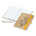 Geiger-Notes Match-Book White Bestseller Notizbuch A5 Natura braun, inkl. Druck, gelb