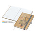 Geiger-Notes Match-Book White Bestseller Notizbuch A5 Natura braun, inkl. Druck, silbergrau