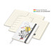 Geiger-Notes Match-Hybrid Creme Bestseller Notizbuch, Natura, inkl. Druck, silbergrau