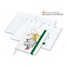 Geiger-Notes Match-Hybrid White Bestseller Notizbuch A5, Natura, inkl. Druck, grün